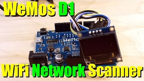 WeMos D1Esp8266 WiFi Network Scanner
