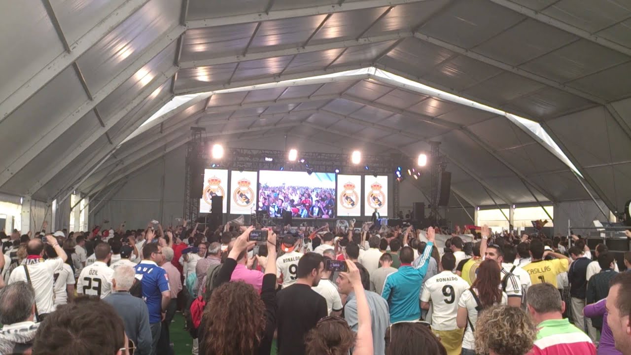 Copa del Rey 2014, Fan Zone Real Madrid. YouTube
