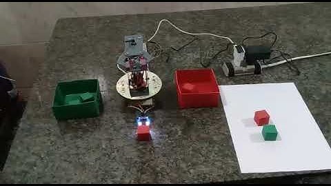 Braço Robótico separa objetos por cor  (Com Arduino) - Gil Cézar