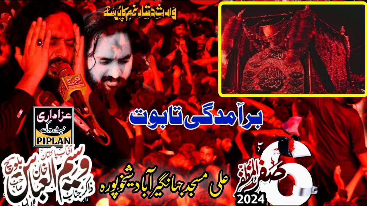 Шахадат Имам и Саджад AS 6 Сафара 1446 Хиджры 2024 Закир Васим Аббас Белудж Али Масджид Шейхупура