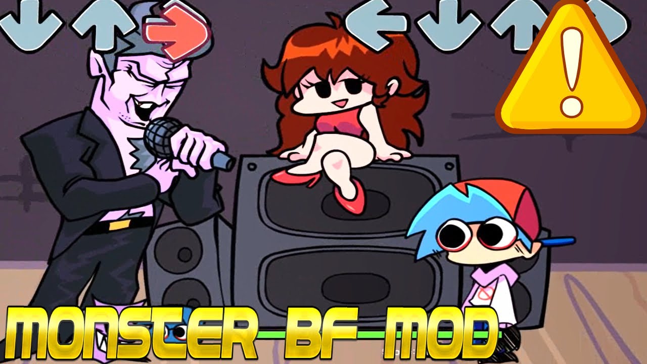 Monster BF Mod~ FNF - YouTube