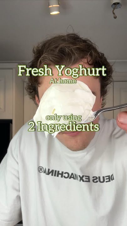 2 Ingredient GREEK YOGHURT at home #yoghurt #2ingredients