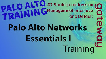 Palo Alto Firewall Fundamentals | 7.Configure Static Management IP and Default GW