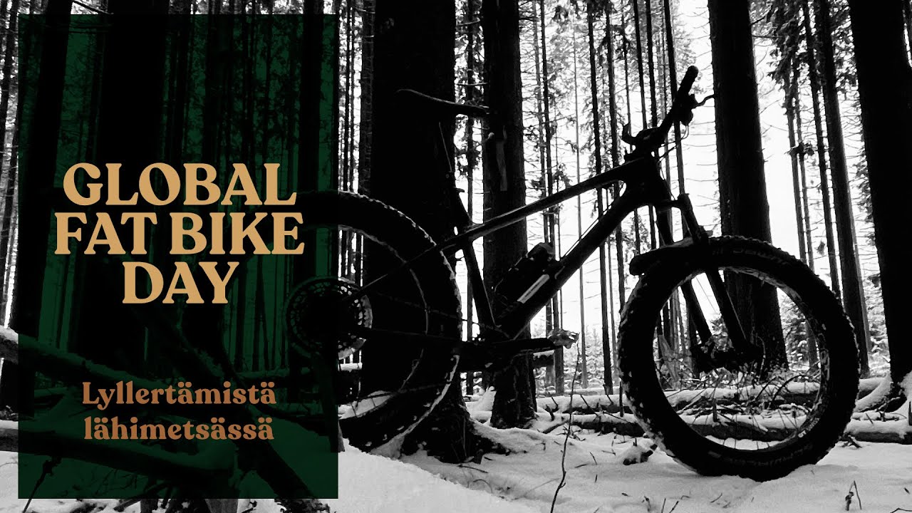 Global fat bike day, lähimaastoissa lyllertämistä
