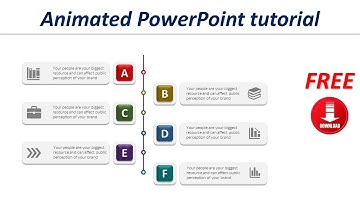 02- 6 Steps infographic PowerPoint I PowerPoint animation tutorial I How to create PowerPoint?