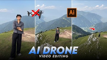 Instagram Trending Ai Drone Shot Video Editing Tutorial | How To Make Ai Drone Video 