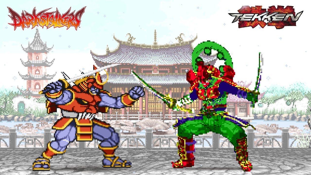 Bishamon vs Yoshimitsu l TEKKEN X Darkstalkers l Capcom X NAMCO