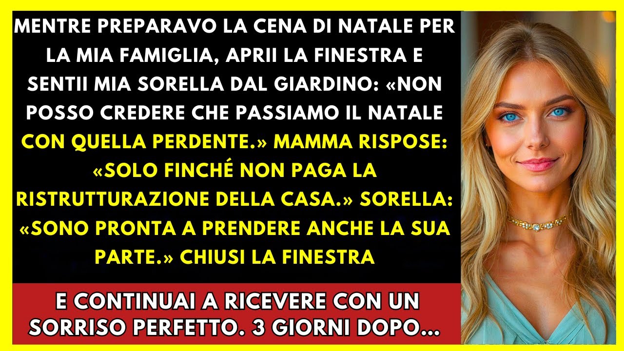 Mentre Preparavo La Festa Di Natale Per La Mia Famiglia, Ho Aperto La Finestra E Poi...