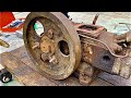 Full restoration of old diesel engine | Restore and repair old D4 diesel engine
