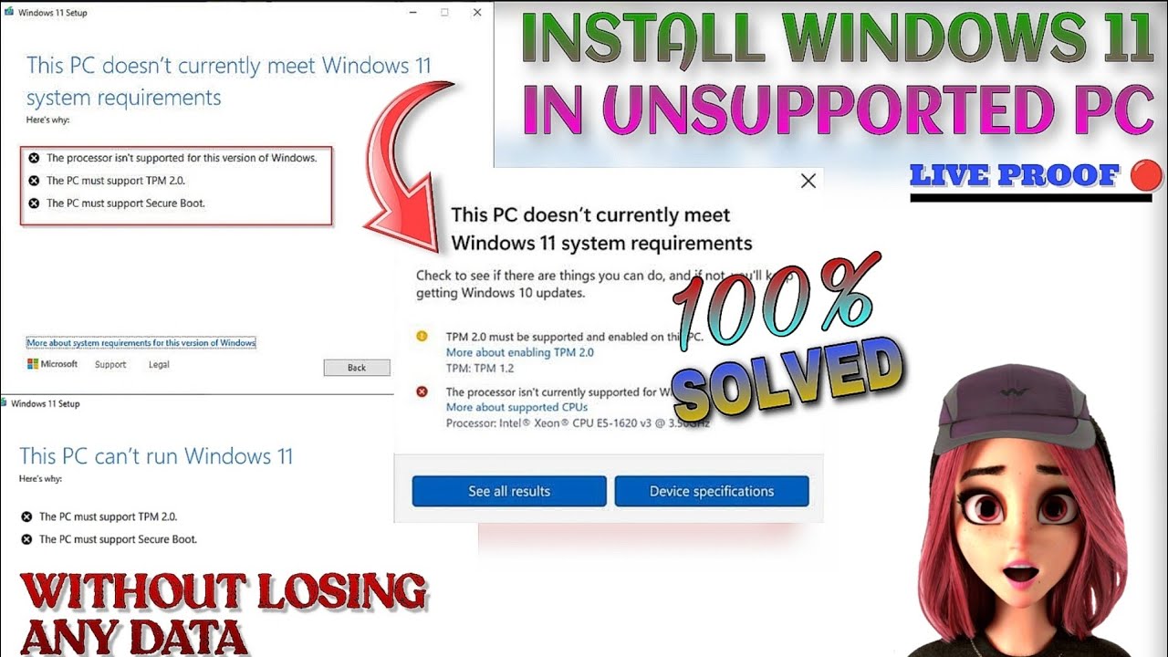 How to Install Windows 11 On Unsupported PC Upgrade Windows 11