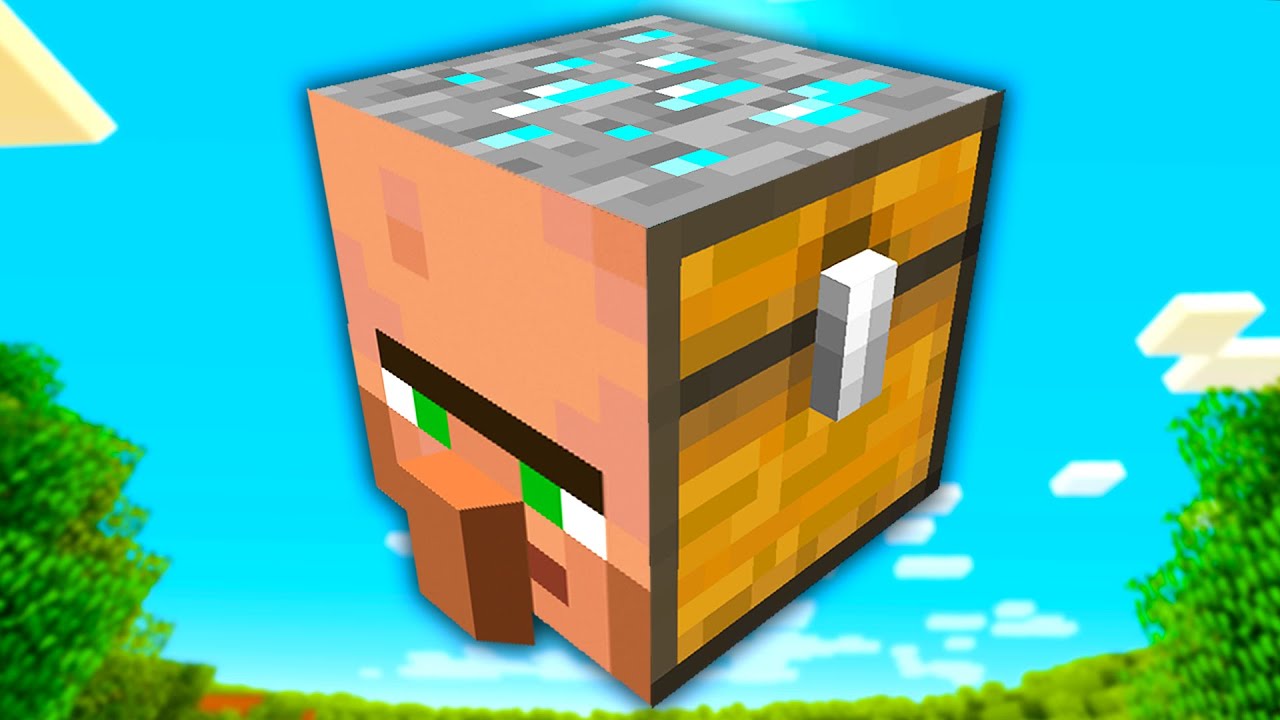 BLOQUE DE ALDEANO Y DIAMANTES?!😂🤣 | Minecraft