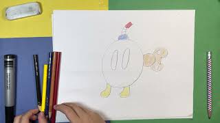 How to Draw Nintendo Game Character Super Mario Bros - Bob-Omb screenshot 5