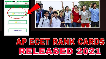 AP ECET RANK CARDS RELEASED | CHECK NOW 2021
