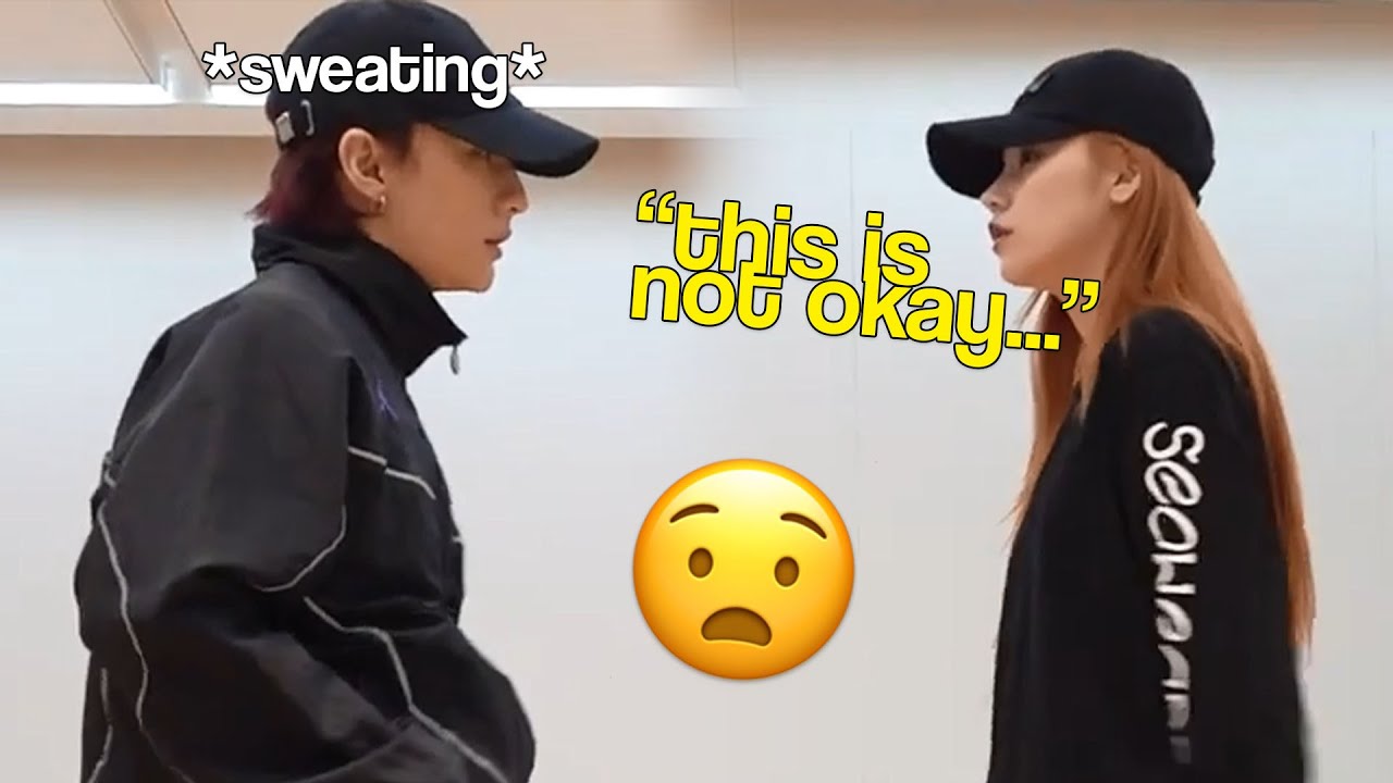 when YEJI goes leader mode on HYUNJIN...