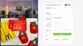 McDonald's Christmas Gift card Giveaway ($1000) screenshot 4