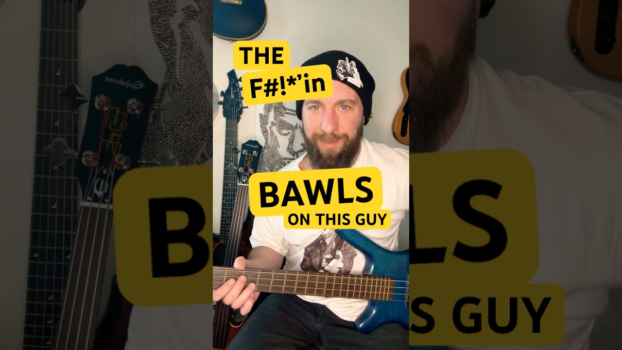 THE F’n BAWLS ON THIS GUY 