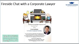 The Dream Catchers | Career Awareness Webinar | Corporate Law | Guest Speaker - Vivek Sadhale