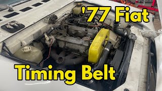 1977 Fiat 124 Spider Timing Belt Replacement