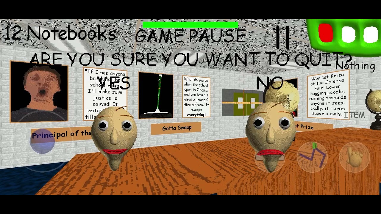 Hiding from Baldi!!!👀