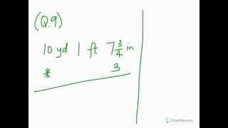 Multiplication of Compound Numbers in U.S Customary System