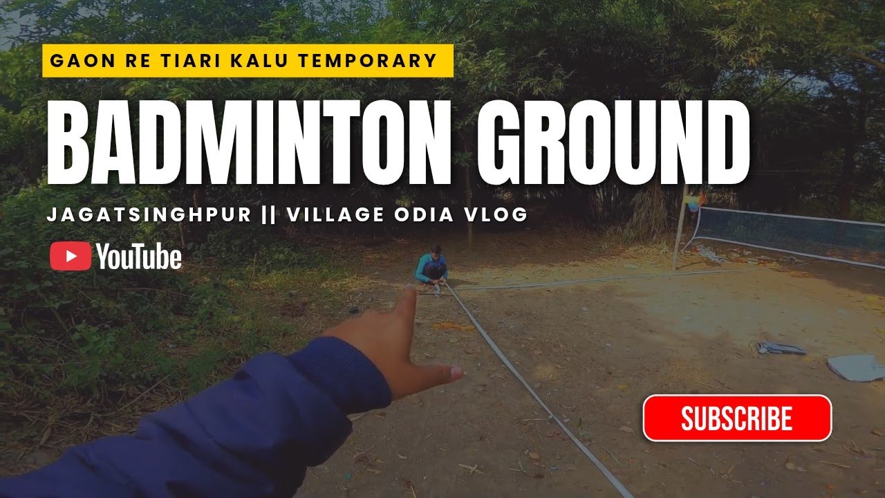 BADMINTON Court Banailu Gaon Re | With Liku 🎉😃🌞
