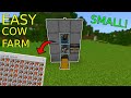 Easy + Small Cow Farm 1.19+ (Java, Bedrock, Mcpe, Ps4, Xbox)
