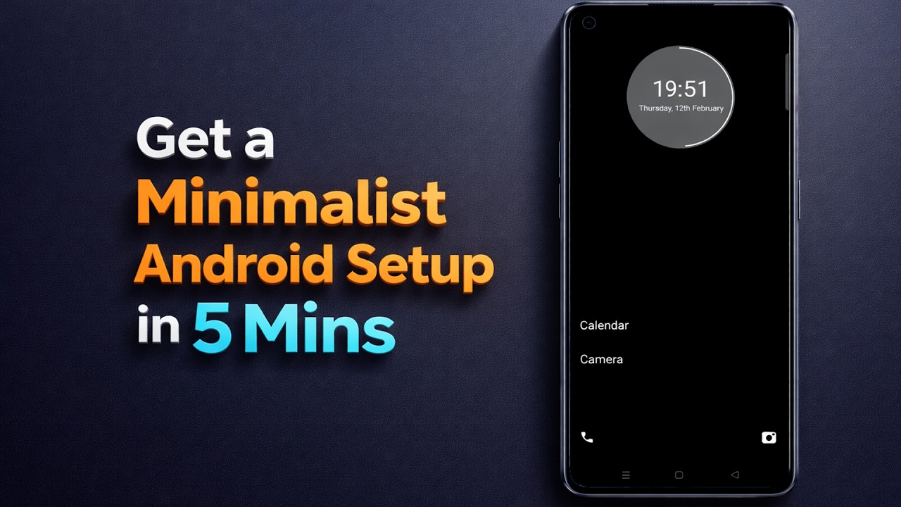 Finally! 🤯 Get a Minimalist Android Setup in 5 Mins (No Distractions ...