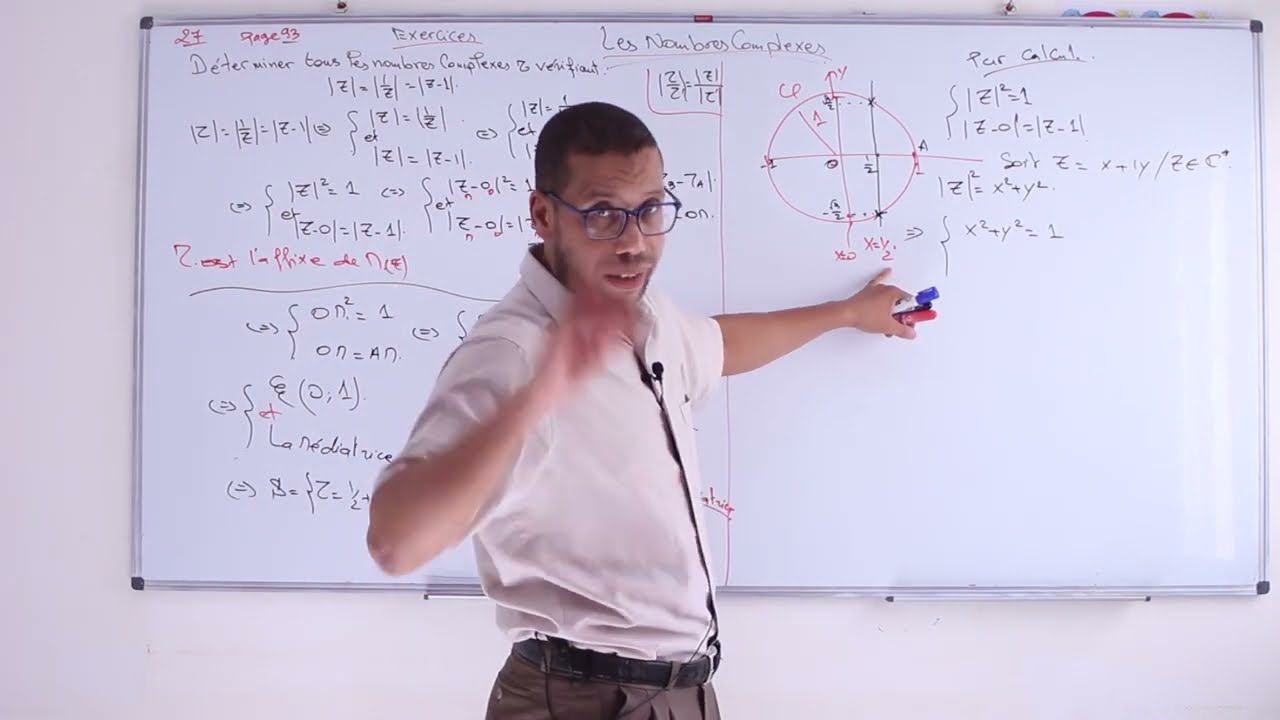 Exercices 27--28--40 Page 93 95  Nombres Complexes Algèbre 2 Bac SM