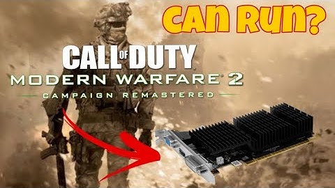 I test modern warfare 2 campaign remastered on gt710! playable or unplayable part 1