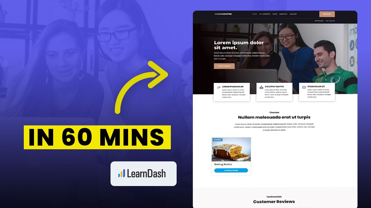 How to make an online course website 2022 - YouTube