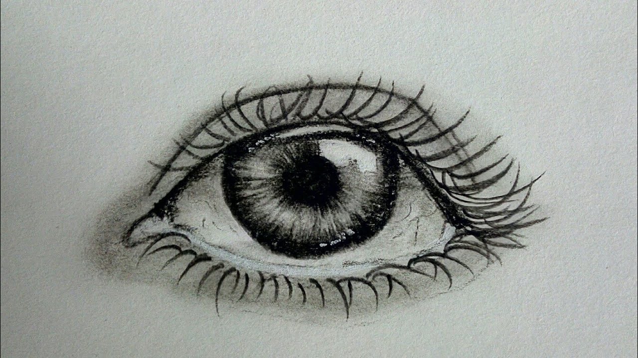 How to draw an eye - for beginners - YouTube