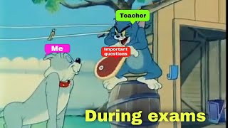 Waiting For Important Questions Before Exams Tom And Jerry Funny Memefuncart