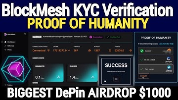 BlockMesh DePin Airdrop KYC Verification Full Guide | BlockMesh Airdrop Proof of Humanity Update