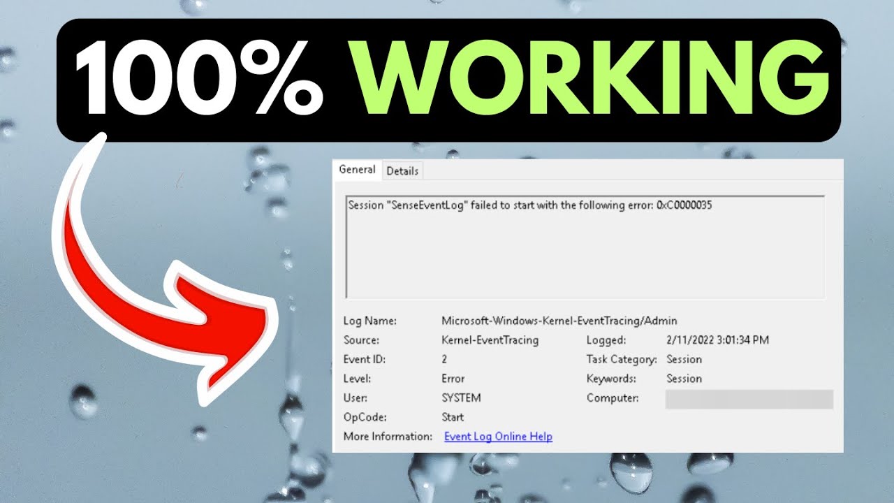 Kernel Event Tracing Error 0XC0000035 On Windows 11 FIXED