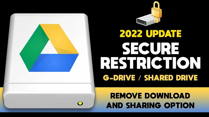 How to prevent google shared drive download? Disable download on GDrive