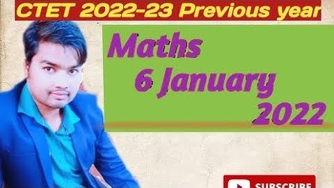 CTET 2022-23 6 January 2022 Maths Content previous year Paper 1 solution By Gulab Sir #ctet2022