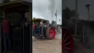 Avery steam tractor works hard at the Buckley old engine show!