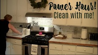 Power Hour | Speed clean with me