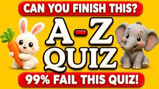 Can You Finish the A–Z Quiz? #AtoZQuiz #QuizTime screenshot 3