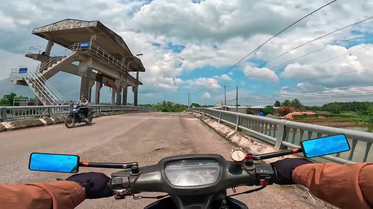 Lái Xe Từ Cống Đập Ba Lai Đến Đường Dẫn Cầu Ba Lai 8 Bình Đại #512