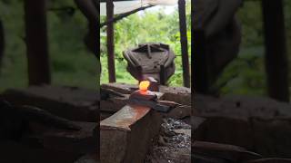 Part√703-ASMR/Blacksmithing/With AI Voice 😱🔥 #blacksmithing #metalwork #shorts
