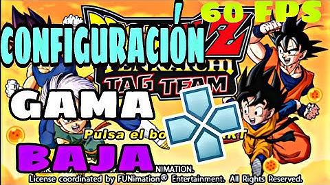 MEJOR CONFIGURACIÓN PARA DRAGON BALL Z TEKAICHI TAG TEAM PSP/ 2021* gama baja