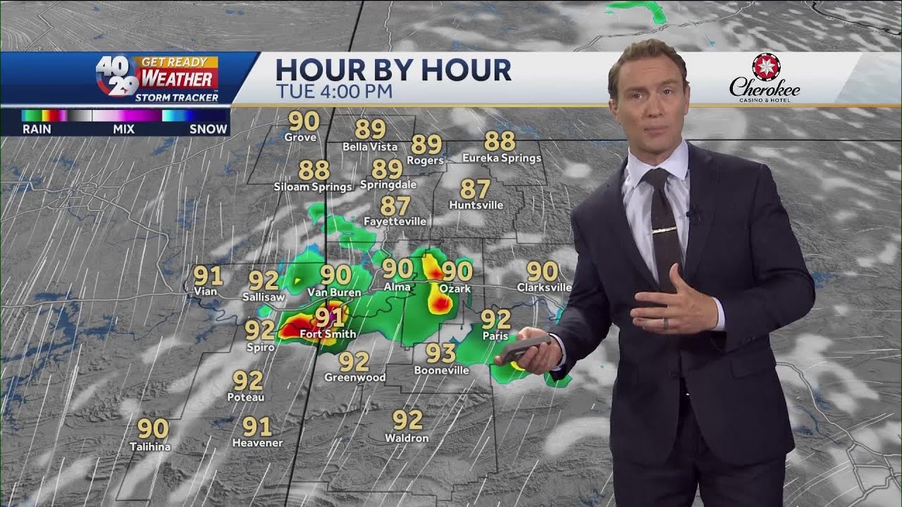 Arkansas has a small chance for storms tomorrow, higher chances ...