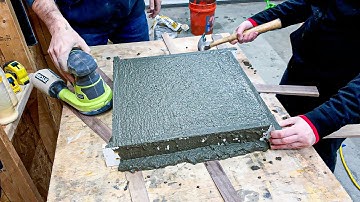 building a luxury end table out of concrete