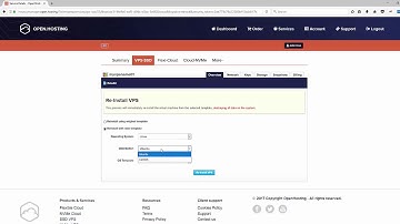 How to re-install a VPS - OpenHosting