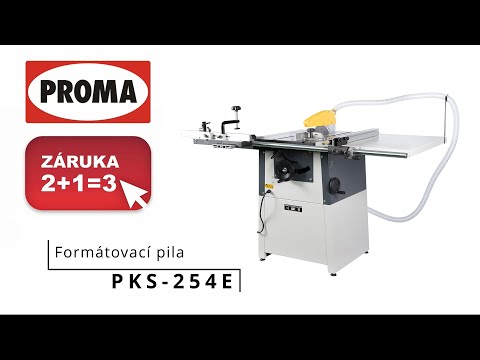 Форматно-раскроечный станок PROMA PKS-254E, видео 1