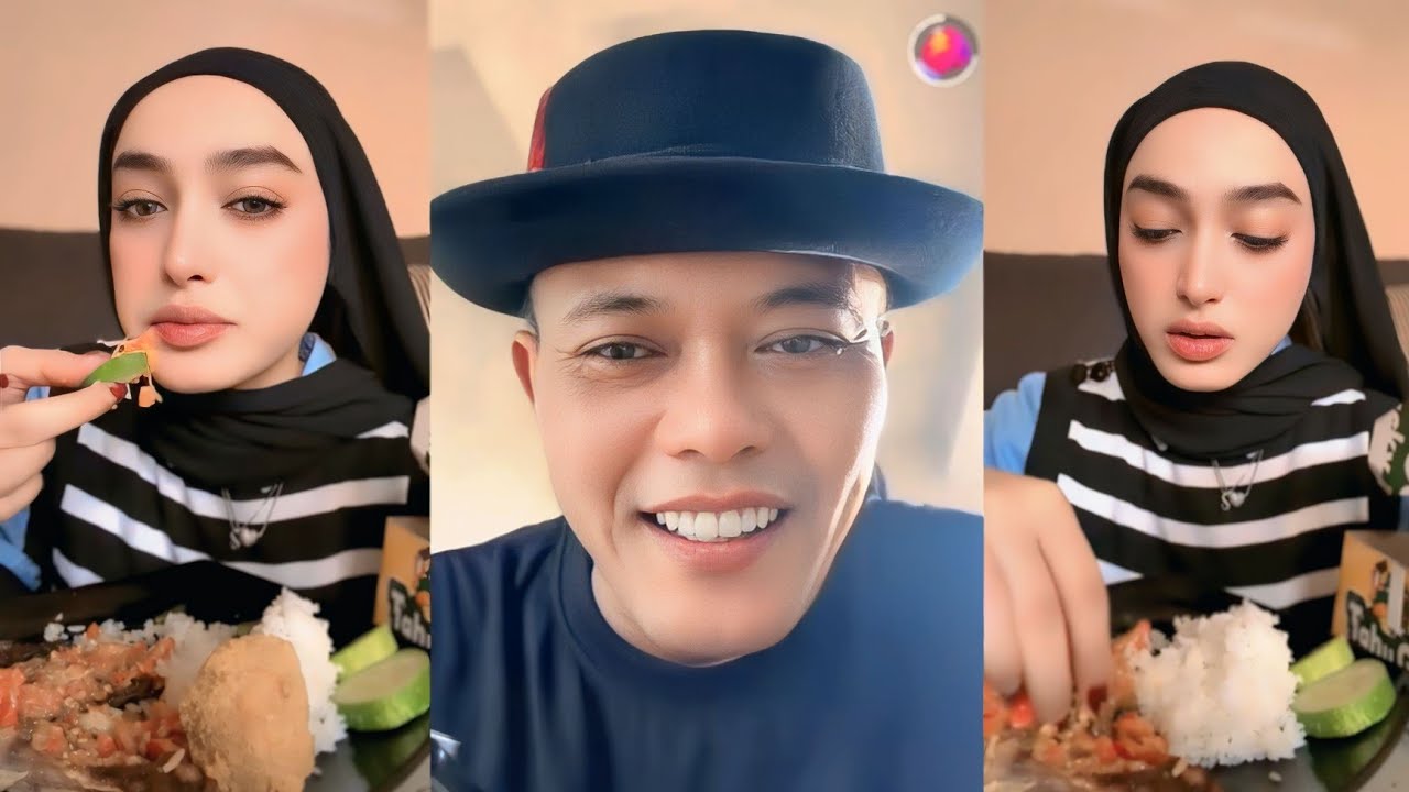 Santyka Fauziah Mukbang Nasi + Ayam Goreng, Lahap Bikin Ngiler! 🤤🔥