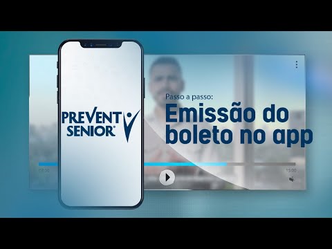 Passo a passo para emissão do boleto no APP da Prevent Senior