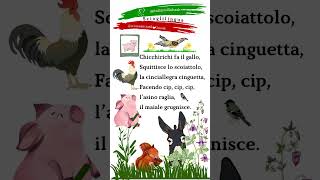 Scioglilingua #shorts Chicchirichi fa il gallo #итальянскиескороговорки