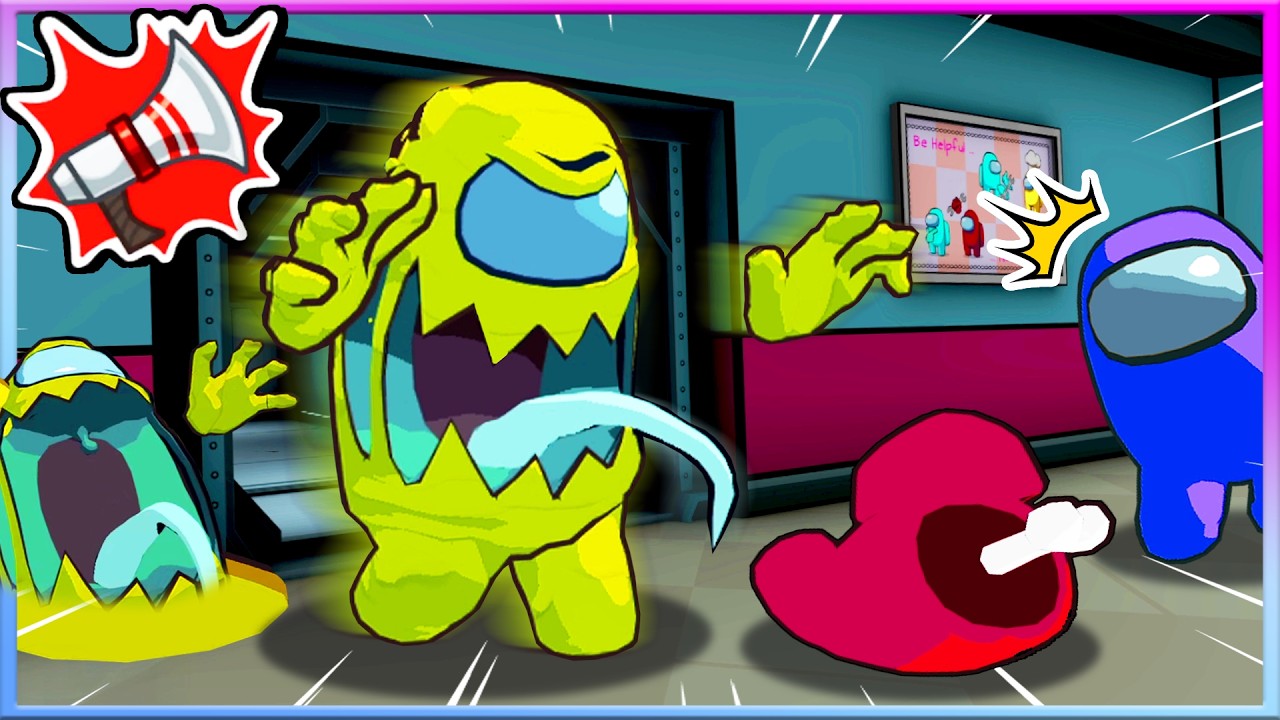 【コラボ】本物のアイドルの中にバケモノがいる？！感染する前に脱出しろ！【3DAmong Us・アモングアス】よろずや🍭×STPR BOYS🍓